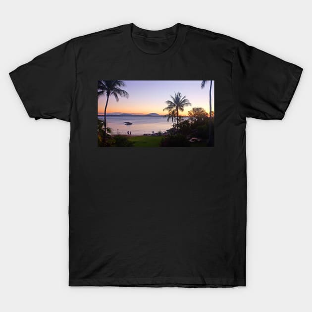 Bowen Sunset From Whitsunday Sands Resort T-Shirt by pops